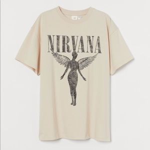 H&M Nirvana Oversized Tee